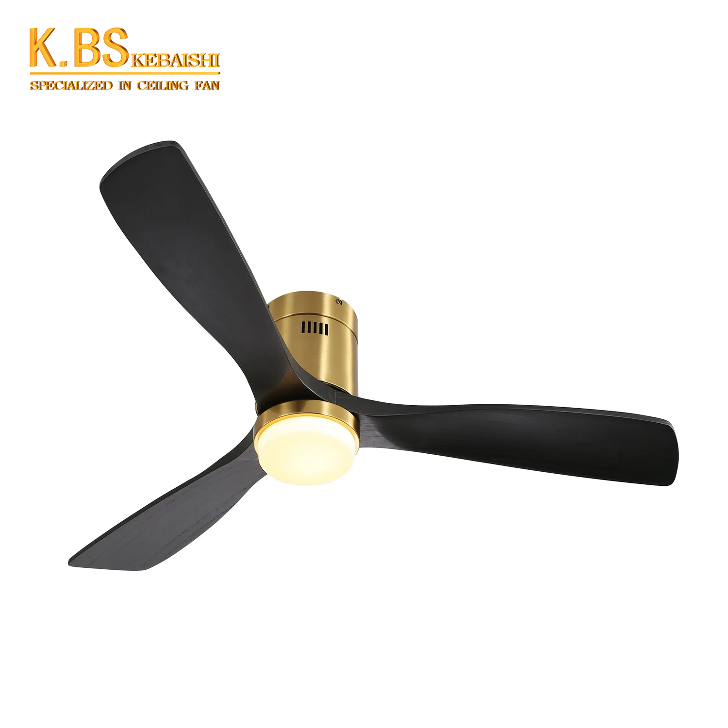 High quality 52 inch wooden indoor led ceiling fans with remote control with light