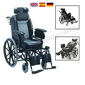 Silla de Ruedas Reclinable con Respaldo Alto ISO7176, Silla de Ruedas Autopropulsada con Respaldo Ajustable - Product Image 6