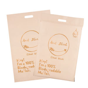 Giao hàng chuyển phát nhanh túi poly mail với xử lý túi tùy chỉnh in xử lý túi nhựa in logo màu xanh polymailer với xử lý bưu phẩm - Product Image 2