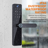 Cerradura de puerta inteligente digital biométrica con cámara, aplicación TUYA, automática, resistente al agua e ignífuga