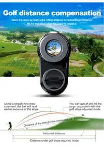 Télémètre Laser Golf/Chasse Sport 650 Yards Télémètre Laser avec Grossissement 6.5X Pin-Seeker & Flag-Lock & Vibration