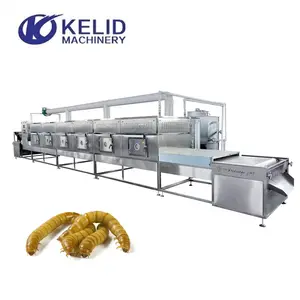 Continuous Tunnel Microwave Dryer Machine For Insect Bsfl Microwave Drying Machine