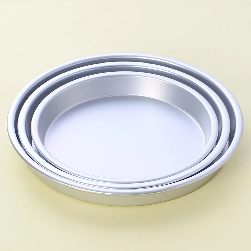 3 pz/set Antiaderente In Lega di Alluminio 7/8/9 di Pollice di Profondità Piatto Piatto di Pizza Pan di Cottura Della Cucina Vassoio di Metallo Bakeware Set