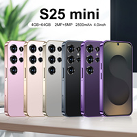 Smartphone Mini Versi S25 4GB+64GB Android Kualitas Tinggi HD LED Ponsel LTE CDMA Sistem Operasi Prancis Laris Terjual
