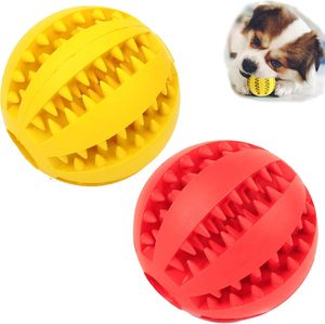 Jouet interactif écologique pour chien, distributeur de friandises à roulement lent, balle à mâcher en caoutchouc durable pour chiens et chats - Product Image 1