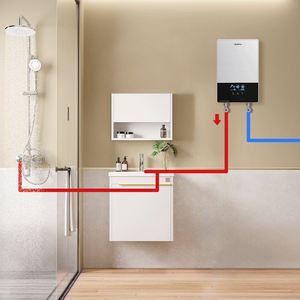 Calentador eléctrico multipunto 8000W 220V 3s LED Tactil Alta Calidad Soporte Casa Entera Precio - Product Image 5