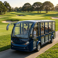 Transport écologique Mini bus à 20 passagers Respectueux de l'environnement Nouvelle énergie Nouveau bus Design de couleur Bus électrique de luxe