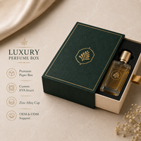 Emballage de flacon de parfum de luxe, boîte à parfum avec tiroir coulissant et insert en EVA