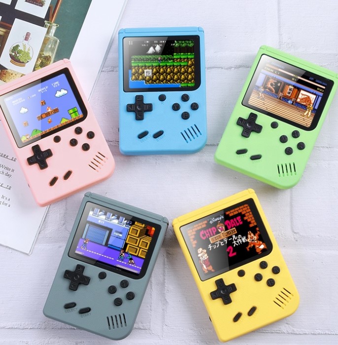 Игровая консоль 800 в 1, портативный тонкий портативный контроллер, видео 3,0 дюйма, игровые плееры, Детские встроенные 800 игр для детей