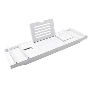 Amazon hot sale non slip bathtub tray bath tub bath rack bamboo bathtub caddy tray