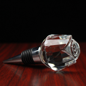Tapón de vino transparente, recuerdo de <span class=keywords><strong>Cristal</strong></span>, rosa, decoración de boda - Product Image 1
