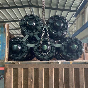 Kit de Remolque Tándem de 3 Ejes de Servicio Pesado con Ejes Tipo Alemán de 13t, 14t, 16t, Ejes de Propulsión de Hierro Negro - Product Image 3