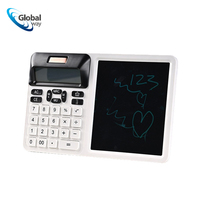 Tablette d'écriture promotionnelle 12 chiffres avec calculatrice, 2-en-1 pour prise de notes et calculs, bloc-notes avec stylet pour l'école et les cadeaux d'affaires