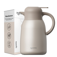 68oz 61oz Cafetière Carafe Thermique En Acier Inoxydable Isolation Bouilloire Pichet Vide Thé Flacons 1800ML 2000ML