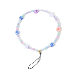 Nouvelle vente chaude coloré téléphone sangles Amériques à la main initiale lettre coeur perles Style téléphone portable chaînes perles pour les femmes - Product Image 5