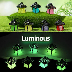 Mini Faroles <span class=keywords><strong>de</strong></span> Resina Luminosos al por Mayor, Estacas Decorativas para Plantas, Mini Faroles para Jardín, Decoración <span class=keywords><strong>de</strong></span> Micropaisajes - Product Image 2