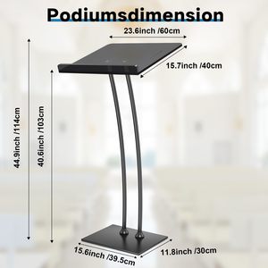 Toptan Modern taşınabilir akrilik kilise podyum kürsü çevre dostu seçeneği standı - Product Image 3