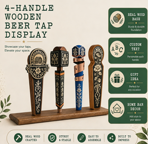 Soporte de exhibición personalizado para grifo de cerveza de cerámica/resina, ecológico, estilo sencillo, con forma a medida para bares y pubs. - Product Image 4