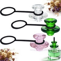 Lot de 3 diffuseurs en verre, couvercles de ventilation aux couleurs éclatantes, accessoires d'utilisation PUFCO PEK I, pièces de rechange PFC-P