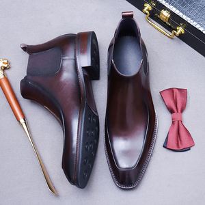 Zapatos de Hombre Formales de Cuero Genuino con Cordones, Estilo Clásico Retro Brillante, Antideslizantes, Última Moda Otoño 2026 - Product Image 2