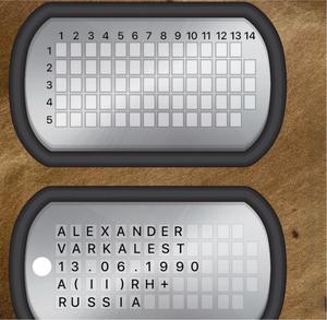 ป้ายห้อยคอสุนัขแบบขายส่ง หลากสีสัน สั่งทำได้ พร้อมชื่อ โลโก้  วัสดุสแตนเลส อลูมิเนียม  แบบนูนลาย  ชุดสร้อยคอป้ายห้อยคอสุนัขแบบ<span class=keywords><strong>ทหาร</strong></span>สหรัฐฯ - Product Image 5