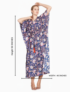 Nouveau Kaftan de Luxe pour Femmes en Coton Premium, Kaftan Indien à Motifs Floraux, Kaftan Long, Vêtement de Nuit, Kaftan Indien à Prix de Gros - Product Image 2