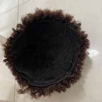 Perruque brésilienne sans colle, coupe pixie, boucles spirales, sans dentelle frontale, noir naturel, frange, entièrement fabriquée à la machine, perruque courte bob
