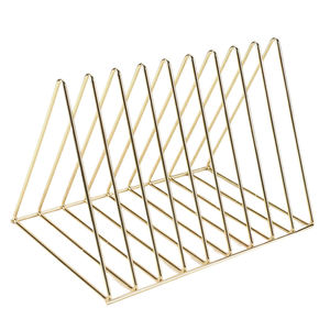 Estantería Triangular de Hierro Forja Creativa, Revistero de Baño, Escritorio de Oficina, Almacenamiento Personalizable - Product Image 1