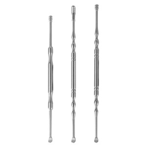 Vente en gros de cure-oreilles en acier inoxydable, cure-oreilles spirale double, nettoyeurs de cérumen, outils de nettoyage des oreilles. - Product Image 4