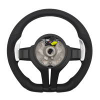 Volante para BMW Serie 1-7 E90/F30/F10/M3/M4/M5/M2 328i/335i M Sport/M Performance, Personalizado, Completamente en Cuero/Alcántara