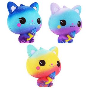 Soft Non-Toxic PU Ice Cream Cat Squeezable Sensory Fidget Toy for <b>Boys</b> and Girls Hand Therapy - Product Image 5