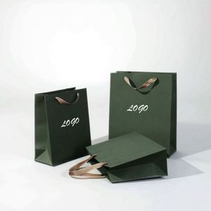 Bolsa de Compras de Papel Kraft de Lujo Impresa Personalizada, Reciclada, con Asa Impresa Offset Incluida - Product Image 2