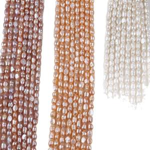 Promotion pour perles d'eau douce baroques blanches de 6-7 mm, à deux faces, trou droit, pour accessoires faits main en DIY, vente en gros - Product Image 5