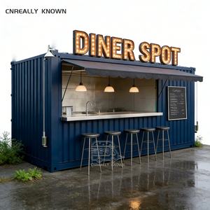 Bar en conteneur avec porte en acier, café-bar en conteneur de 20 pieds, design de restaurant et bar en conteneur - Product Image 3