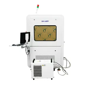 Fully Enclosed Type 10w 3D UV Laser Marking Engraving Machine For Glass Plastic Crystal Face Mask Logo Printing Medical