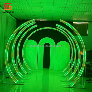 Metal Arch Backdrop Set Outdoor <strong>Stage</strong> <strong>Props</strong> LED Tunnel for Event Decoration - Product Image 4