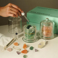 Parfum de maison de luxe personnalisé pierre de cristal naturel désodorisant diffuseur d'huiles essentielles coffret cadeau