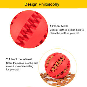 Wholesale Pet <strong>Toy</strong> <strong>Durable</strong> Soft Rubber Ball Chew <strong>Toys</strong> Tooth Cleaning Leakage Food <strong>Dog</strong> ToysPopular - Product Image 4
