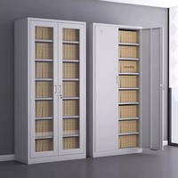 Armoire de classement en acier à 2 tiroirs, étagères réglables, serrure à clé, qualité commerciale, grande capacité, rangement de documents pour la maison et le bureau