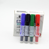 Marque Joycolour, marqueur effaçable à sec rechargeable 4 couleurs, lot en vrac pour salle de classe et salle de réunion