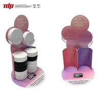 TERMEIN Présentoir en acrylique en forme de nuage pour snus, démontable sans outil, support de comptoir pour sachets de nicotine avec étiquette de prix numérique