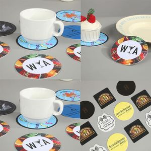 Sous-verre promotionnel personnalisé en carton absorbant de 4 pouces pour fêtes et bières - Product Image 3