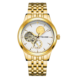 Reloj mecánico automático para hombre de alta calidad con correa de acero resistente al agua, ideal para uso empresarial y casual. - Product Image 1