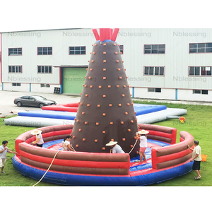 <b>Inflatable</b> Rock Climbing Wall Tower Slide Trampolines Climber <b>Game</b> for Amusement Park Outdoor Playground Party <b>Inflatable</b> Team B - Product Image 1