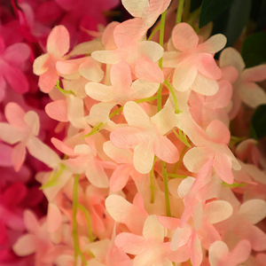 Fleurs artificielles en soie simulées, couleur lilas, pour décoration de mariage, décoration de la maison, art floral suspendu au plafond - Product Image 2