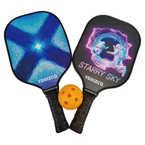 Custom Pickleball ההנעה סט סיבי פחמן Pickleball מחבט כיסוי Pickleball מחבט עם תיק נייד