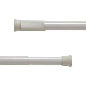 Barra de cortina extensible blanca de 71-115 cm, ideal para colgar cortinas y decorar espacios interiores. - Product Image 1