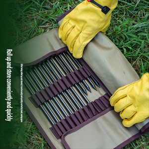 עמיד למים בקיבולת גדולה בד אוקספורד שקית אחסון מסמר קמפינג נייד עמיד בפני שחיקה שקית גליל אוהל עמיד בפני שחיקה לחוץ - Product Image 4