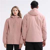 Veste coupe-vent unisexe Yutuo de haute qualité, légère, à capuche, imperméable, coupe-vent, respirante, avec impression de lettres, pour l'hiver