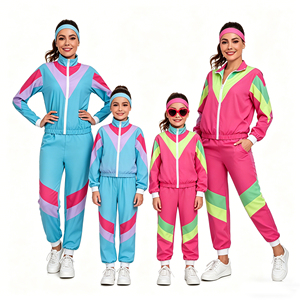 Costume des années 1980, vêtements de sport vintage des années 80, mode rétro, survêtements, costumes disco pour la famille, costumes assortis - Product Image 6